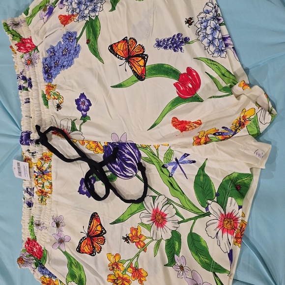 NWT- Soma Floral Butterfly Print Pajama Set - Picture 5 of 7